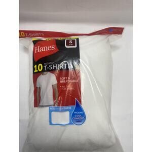 Hanes TAGLESS T -shirts 10 pack soft and breathable small